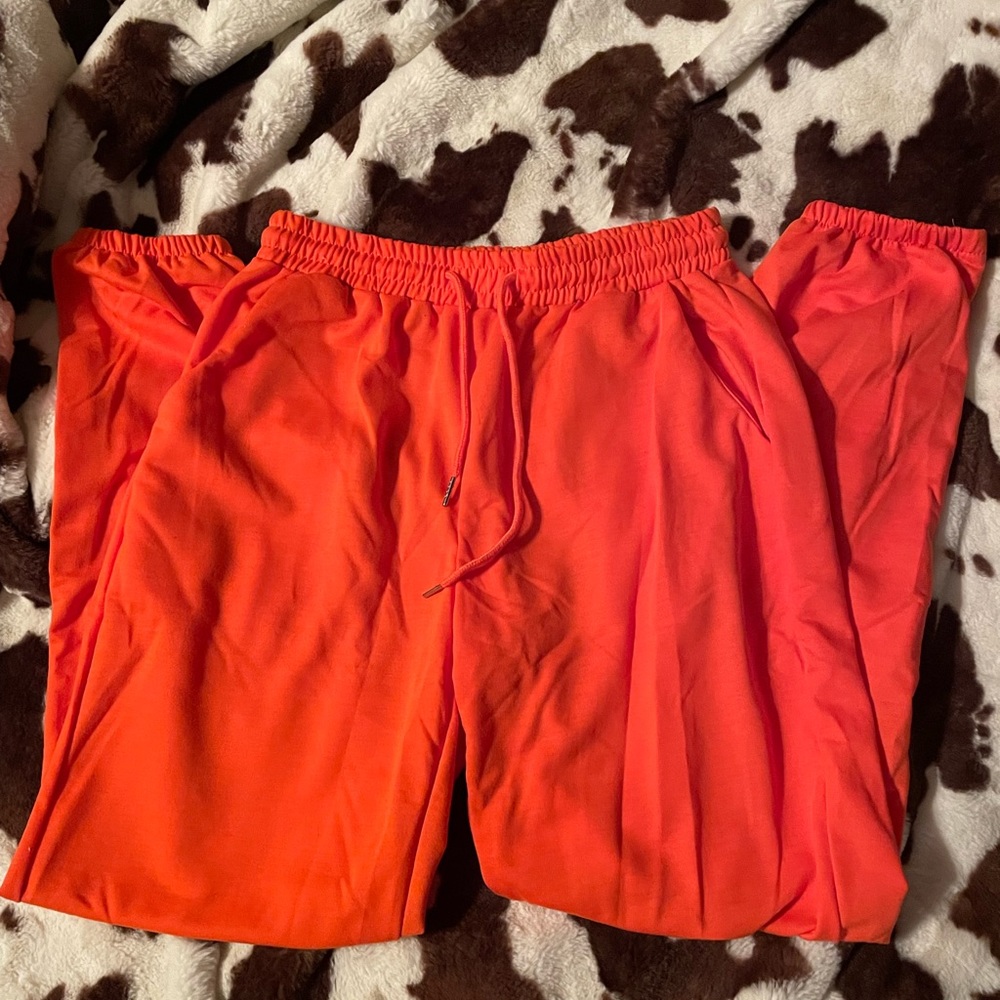NWOT Orange Sweatpants